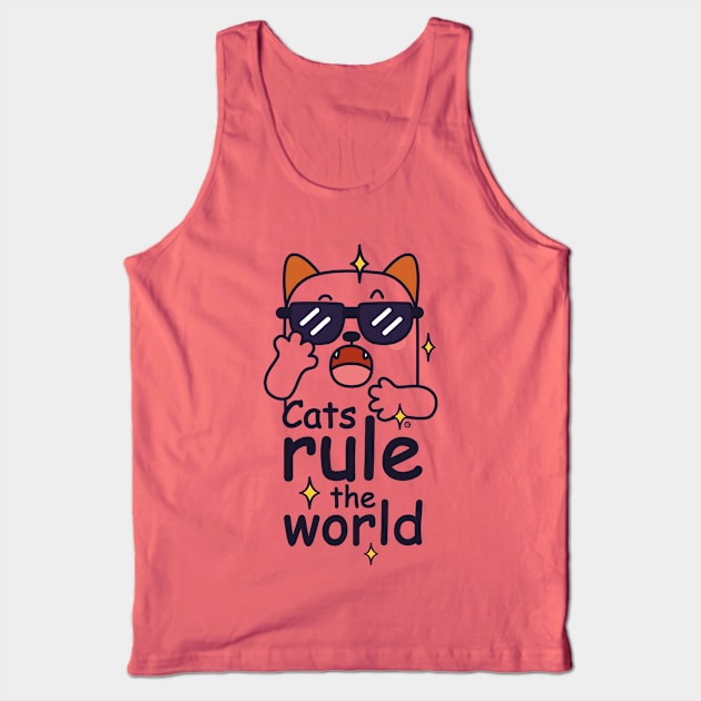 Cats rule the World Tank Top by Yurko_shop